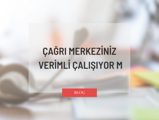 Çağrı Merkeziniz Verimli Çalışıyor mu?